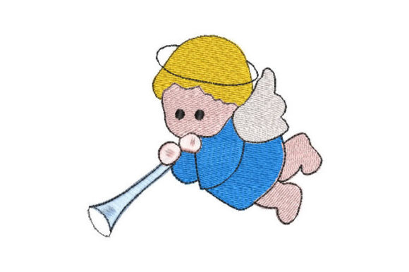Baby Angel with Trumpet