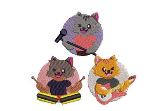 Cartoon Cat Rock Band Embroidery: A Designer's Honest Review