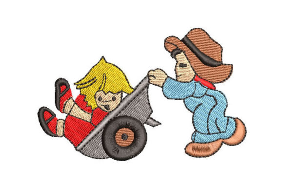 Children Playing in Garden
