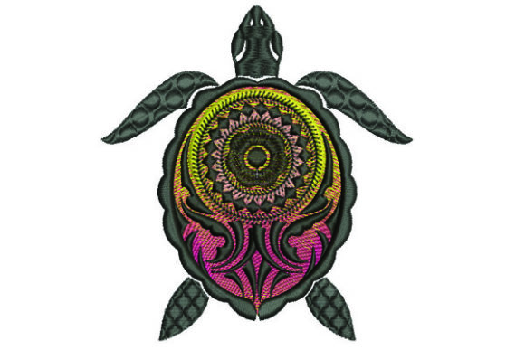 Tribal Turtle: A Machine Embroidery Designer’s Review for Gift Shops
