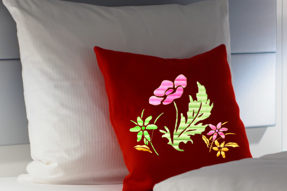 Winter Lilac: A Frosty Flower Embroidery for Boutique Apparel